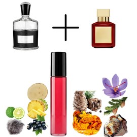 Luxurious Blend Inspired by Ave.ntus & Bacc.arat Rouge 540 - Signature No. 1 Roll-On Parfum Oil | Unisex Long-Lasting Fragrance | Clean Ingredients | Fruity, Woody, Musky Scent(1 FL OZ)