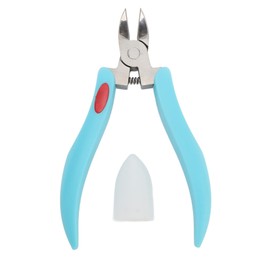 Professional Stainless Steel Cuticle Nipper, Non Slip Handle, Ideal for Ingrown Toe Nails, Includes Protective Cover and Cuticle Trimmer