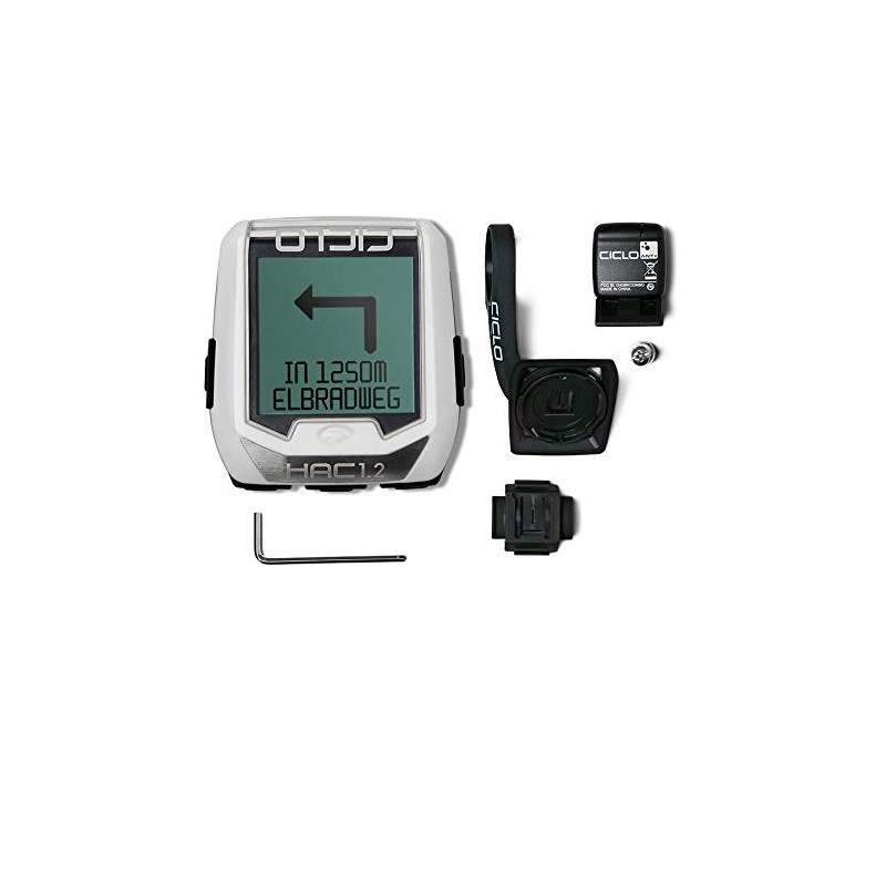 Ciclosport HAC 1.2 Bicycle Computer, White, One Size