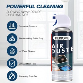 BERIOVE Keyboard Cleaner Air Spray - Keyboard Cleaner Air Duster Cleaning - Car Duster Air Blower - for Keyboard Electronic Laptop Computer (D)