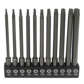 Aiyun 11-Piece Shark Vacuum Screwdriver Security Bit Set, S2 Steel Magnetic Security Screwdriver 4 Inch Star Driver Bit Set for Shark Vacuum T6-T40 (100mm Length)