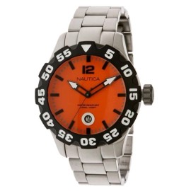 Nautica N18623G Steel Bracelet Orange Dial Men's Watch
