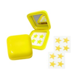 AWAVM 40pieces Hydrokolloid Pickel Patch, Sternförmiger Akne Patch, Dekorativer Praktischer Pimple Patch, Gesichtsakne Patch, Kommt mit Tragbarer Spiegelbox