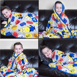 Franco Ropa de Cama para niños, Manta de Felpa súper Suave, 46 x 60 Pulgadas, Minions The Rise of GRU