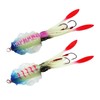 Fishing Squid Lure Octopus UV Luminous Squid Jigs with Hook