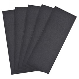 sourcing map 220 Grits Sanding Sheets 9-inch x 3.6-inch Wet Dry Silicon Carbide Sandpaper for Wood Furniture Metal Polishing 5pcs