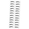 96pairs Eyebrow Shaping Stencils Eyebrow Template Tool for Precise Makeup Application Styles for Symmetrical Brows for Beginners and Professionals