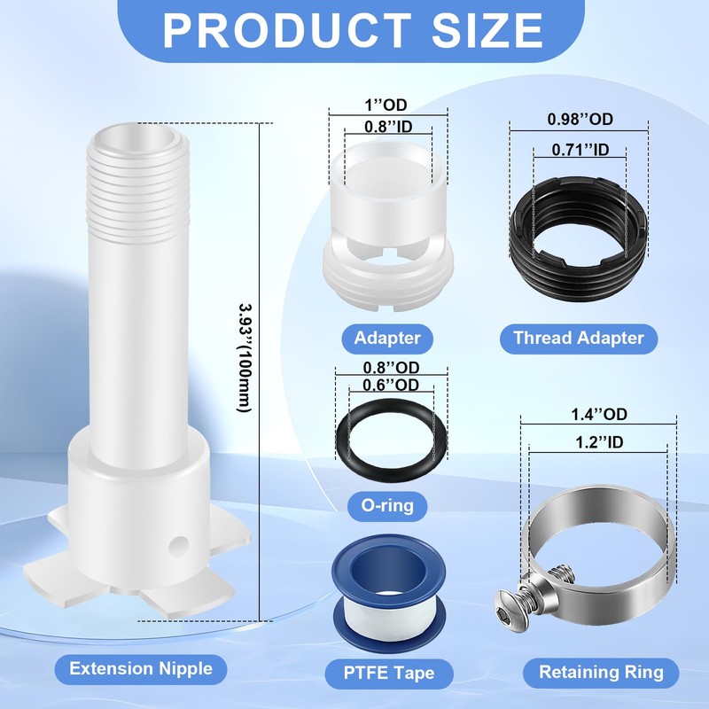 Dreyoo Four in One Tub Adapter, Bathtub Faucet Adapter Slip