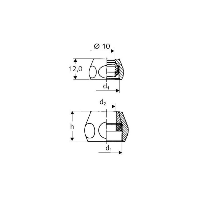 Schell 265110699 Crimp Fitting Complete (Screw Connection for Copper Pipe
