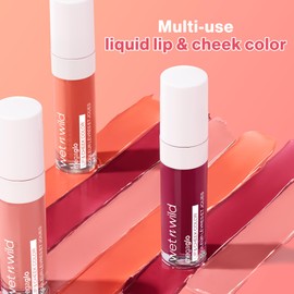 wet n wild Mega Glo Lip & Cheek Color, Creamy Rosy Stain, Buildable Multi-Use Soft Matte Finish, Vegan & Cruelty-Free - Rosy Romance