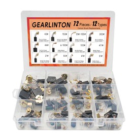 GEARLINTON Electric Motor Carbon Brushes, Set of 72 PCS in 12 Sizes