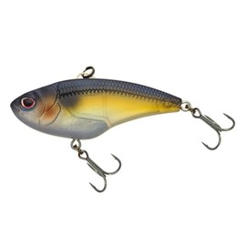 Nomad Design SWIMTREX MAX 57 Vibrating Lipless Crankbait 1/2oz Fishing Lure - Thumping Action at Any Speed, Auto-Tune System, Sinks Level for Shallow or Deep Fishing Bait-Natural Threadfin
