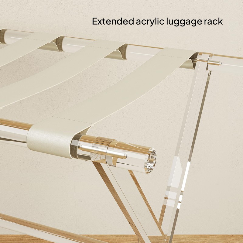 Sumerflos Acrylic Luggage Rack for Guest Room - Foldable Suitcase