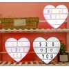 Cinema Light Box Black Heart Shaped LED Light Up Light