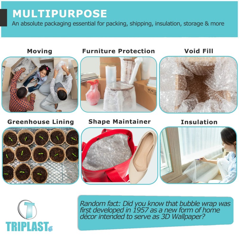 Triplast Roll of Bubble Wrap 300mm x 10m – Air