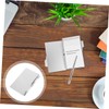 Operitacx Metal Card Box Notebook Small Notepad with Pen Small