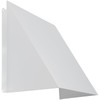 8" x 8" White Galvanized Steel Vent Cover - Duct