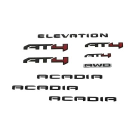 General Motors 2024-2025 GMC Acadia 9 Piece Black Emblem Package 26503372 Genuine OEM GM