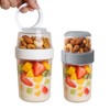 Reusable Parfait Cups with Lids & Spoon – 2-Layer Leakproof