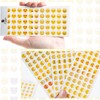 WUSANNA 24 Sheets Emoji Sticker Smiley Smiley Sticker Small Kids