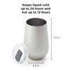 Rabbit Double Walled Stainless Steel Wine Tumbler, Includes Splash-Free Sliding