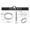 Central Diamond Center Zsa Zsa Oval CZ Hoop Earrings, 925