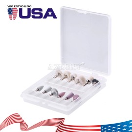 AZDENT Dental Lab Polishing Kit HP Burs wheel Disc For Ceramics Porcelain - 12pcs Polishing Composite Kit