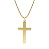 Metro Jewelry Gold Ion Plated Stainless Steel Cross Pendant Necklace