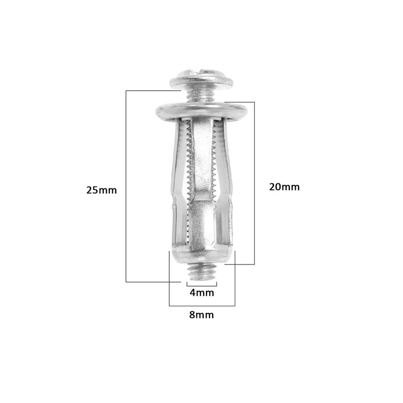 eMagTech 50PCS Jack Nuts Petal Nuts Expansion Nut Thin Fixings