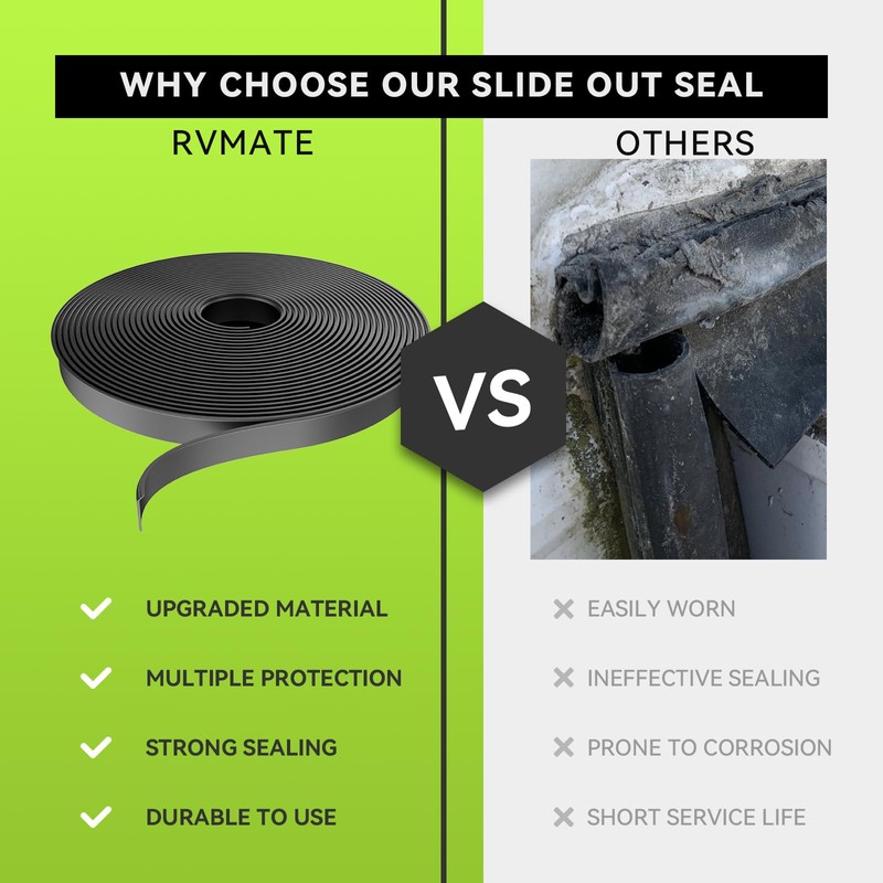 RVMATE 30FT RV Slide Out Seal, Waterproof RV Seal Replacement