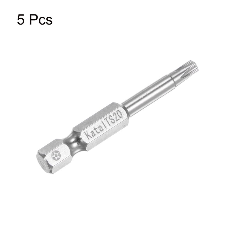 HARFINGTON 5pcs TS20 Magnetic Security Star 5 Point Screwdriver Bit