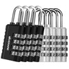8 Pack Combination Lock, 4-Digit Padlock Keyless, Resettable Metal Luggage