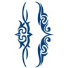 GZ313 022 Tribal Tattoos Antler Tattoos Semi-Permanent Tattoos Long Lasting