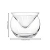 Luxshiny Glass Caviar Chiller Server Set, Serving Dish with Ice