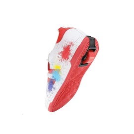 Beppi Roller Sneakers for Girls & Boys –Skate Shoes with Wheels White/Red, Size 4