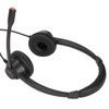 2.5mm Business Headset Binaural Corded Headset with HD Mic for