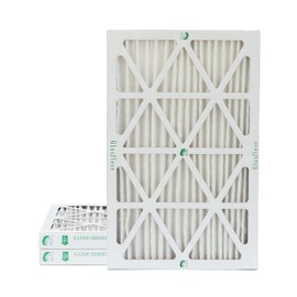 Glasfloss ZL 16x25x2 MERV 10 Pleated 2" Inch Air Filters for AC and Furnace. 3 PACK. Actual Size: 15-1/2 x 24-1/2 x 1-3/4