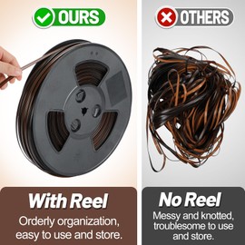 Biggun 459ft Wicker Repair Kit - Rattan Patio Chair Sofas Repair Supplies for Outdoor Lawn Furniture, Premium New Materials Basket Weaving Webbing Replacement Parts