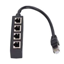 Leopacat RJ45 Cable Adapter 1 Male to 4 Female Ethernet, PCB Board is Embedded in Conductive Circuit Splitter Ethernet All Networks Homes Offices Broadband Connections Female
