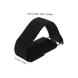 Mipcase 1 Pair Adjustable Dumbbell Foot Straps for Tibialis Training Durable Ankle Weights Attachment for Leg Extensions for Gym Home Fitness Secure Hook and Loop Closure Compatible with