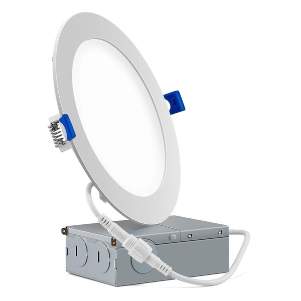 YUURTA 6 Inch 12W LED Downlight (Canless Pot Light) 3000K