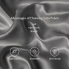 Satin Pillow Cases 2 Pack - Pillowcase for Hair and