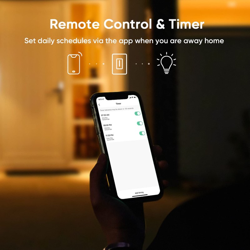 TREATLIFE 3 Way Smart Dimmer Switch 2 Pack, 2 Master