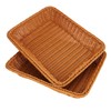 kukmakri Poly Wicker Baskets 4 Pack 16 inch Brown Large
