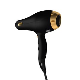 JINRI Hair Dryer,2000W,Ionic Technology & Infrared - Black, 3 Heat & 2 Speed, Detachable Air Intake, with Diffuser, with Concentrator, Hanging Strap, Non-Foldable