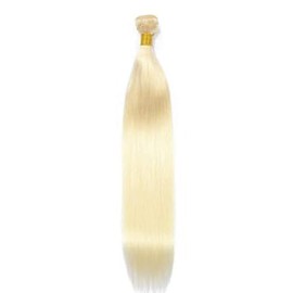 Lakaisa Straight Human Hair Bundles #613 Blonde Human Hair Extensions Human Hair Real Hair Weft Extensions Sew-in Hair Single Bundle Real Hair Low Shedding for Woman 20 Inches