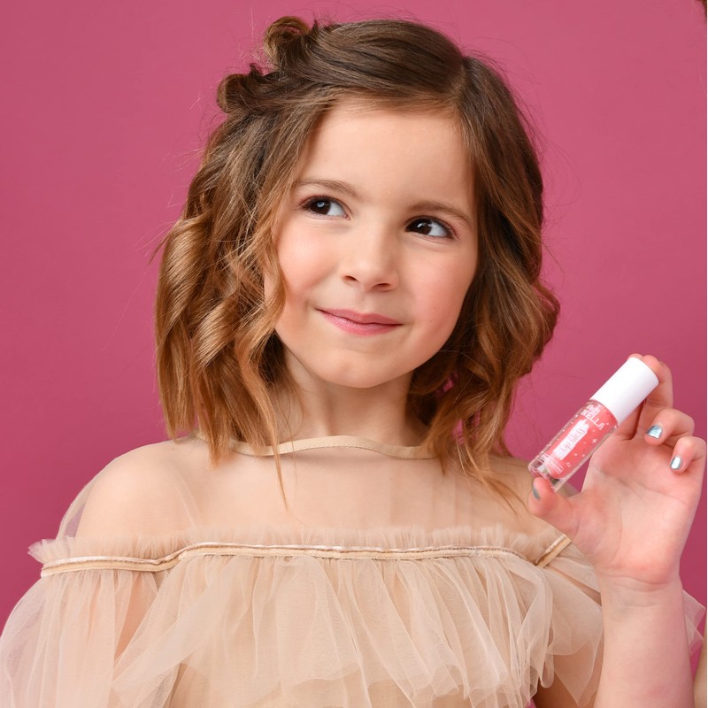 Miss Nella Pink Secret Lip Gloss Pink Moisturising Kids Lip