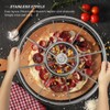 LRUI 16 Inch Round Pizza Cutter, Heavy Duty Stainless Steel