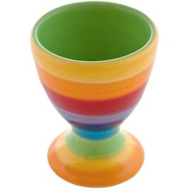 Windhorse Rainbow Striped Ceramic Egg Cups (1)