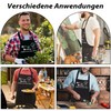 Aomaic Barbecue Apron for Men, Barbecue Cooking Apron Men's Apron